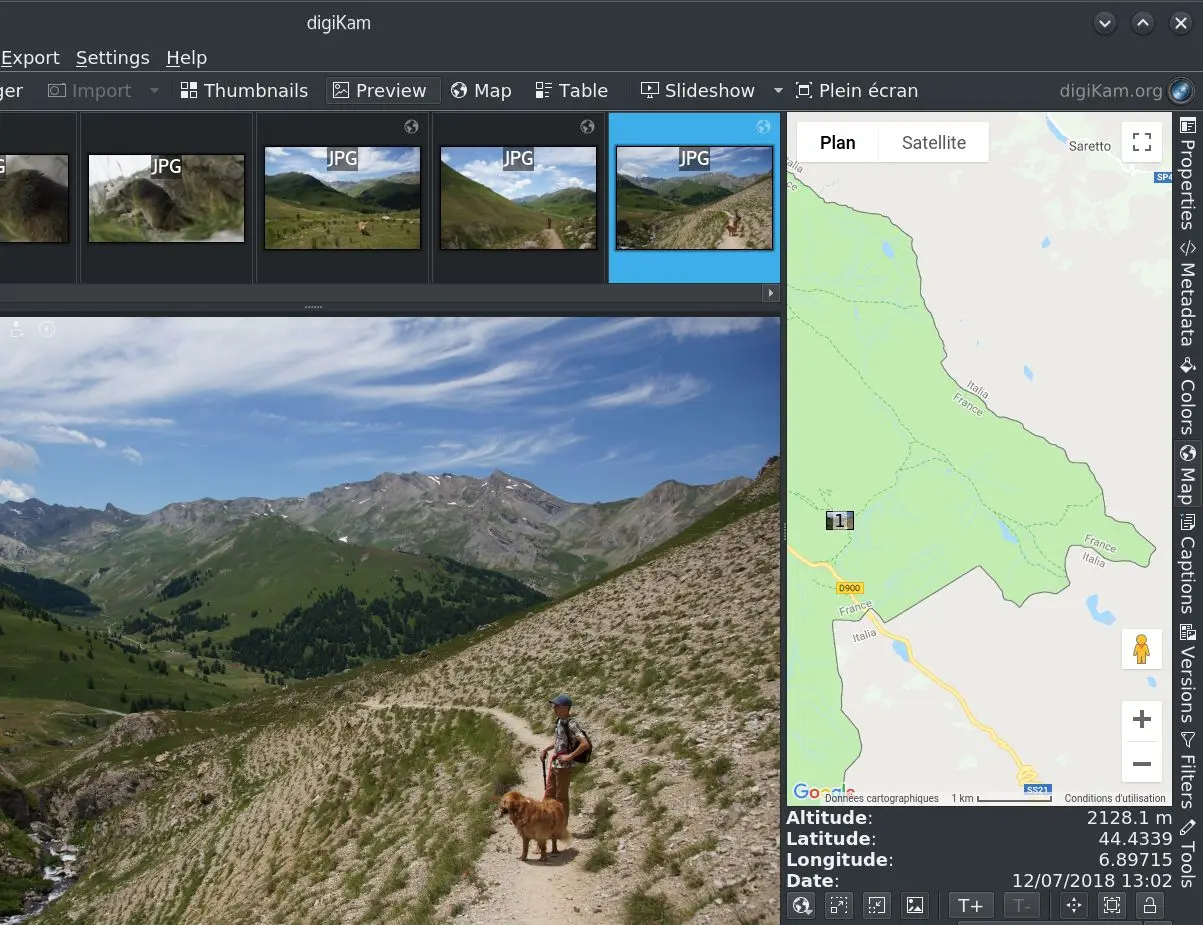 Easily pinpoint the locations where your photos were taken using an interactive map